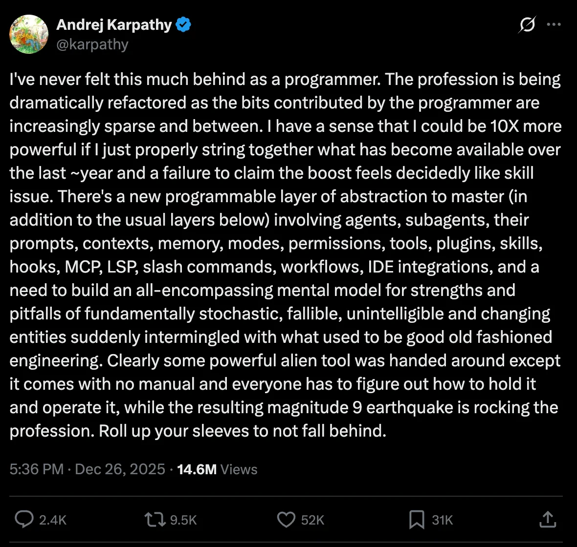 🤯 Andrej Karpathy is Having a Crisis