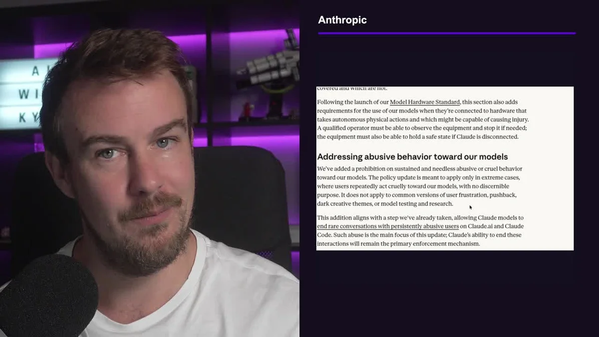 Anthropic policy text about abusive behaviour towards its models
