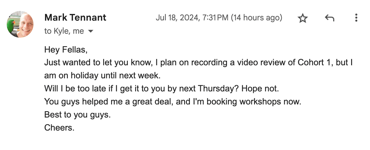 Mark Tennant email